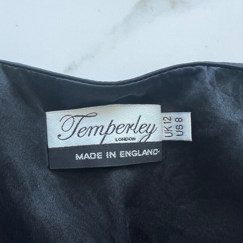 ❌Temperley London dress size 8 6 black silver print sheer midi❌ - Picture 6 of 6